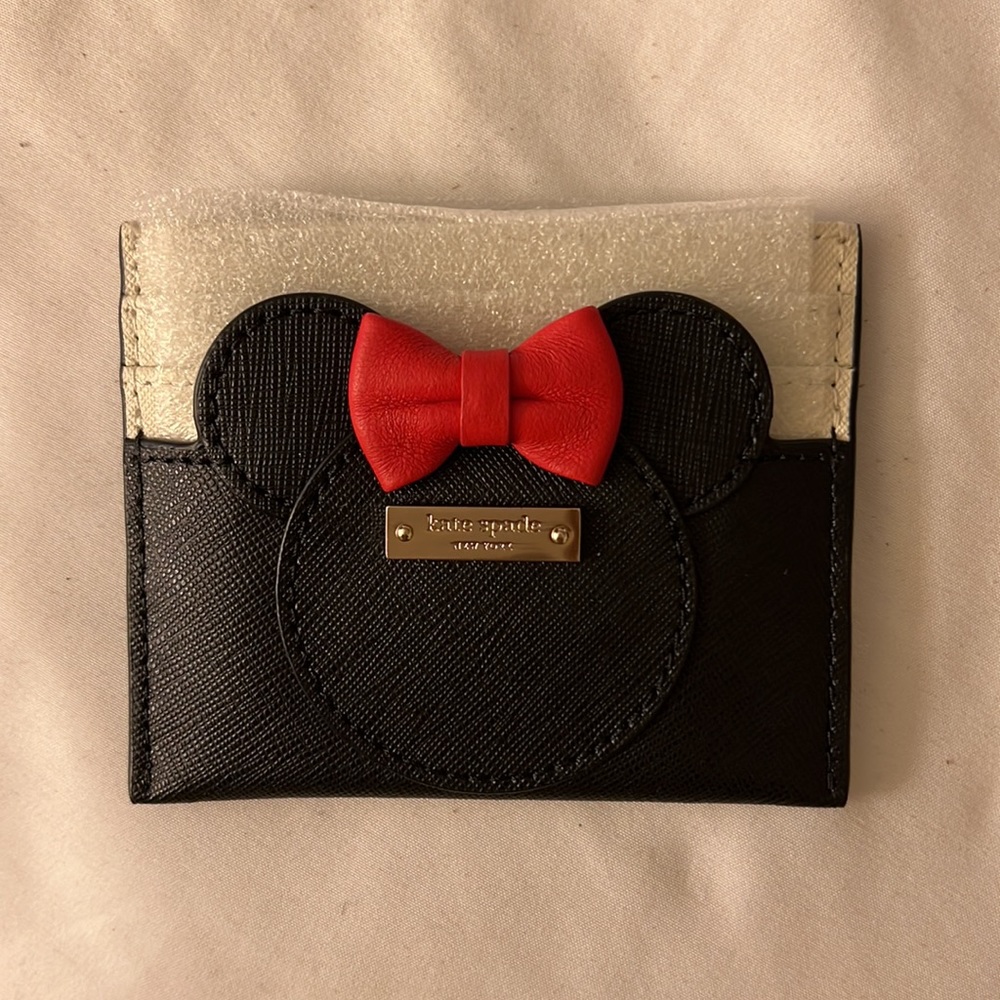 Kate Spade X Disney Minnie Mouse Collection Saffiano Card Holder